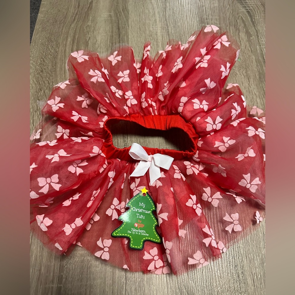 Baby gear “my first Christmas” tutu with tags